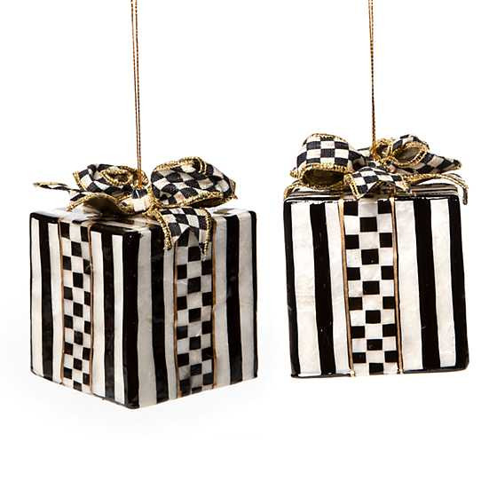 MacKenzie-Childs | Package Capiz Ornaments - Set of 2 | MacKenzie-Childs