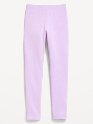 High-Waisted Full-Length Fleece Leggings for Girls | Old Navy (US)