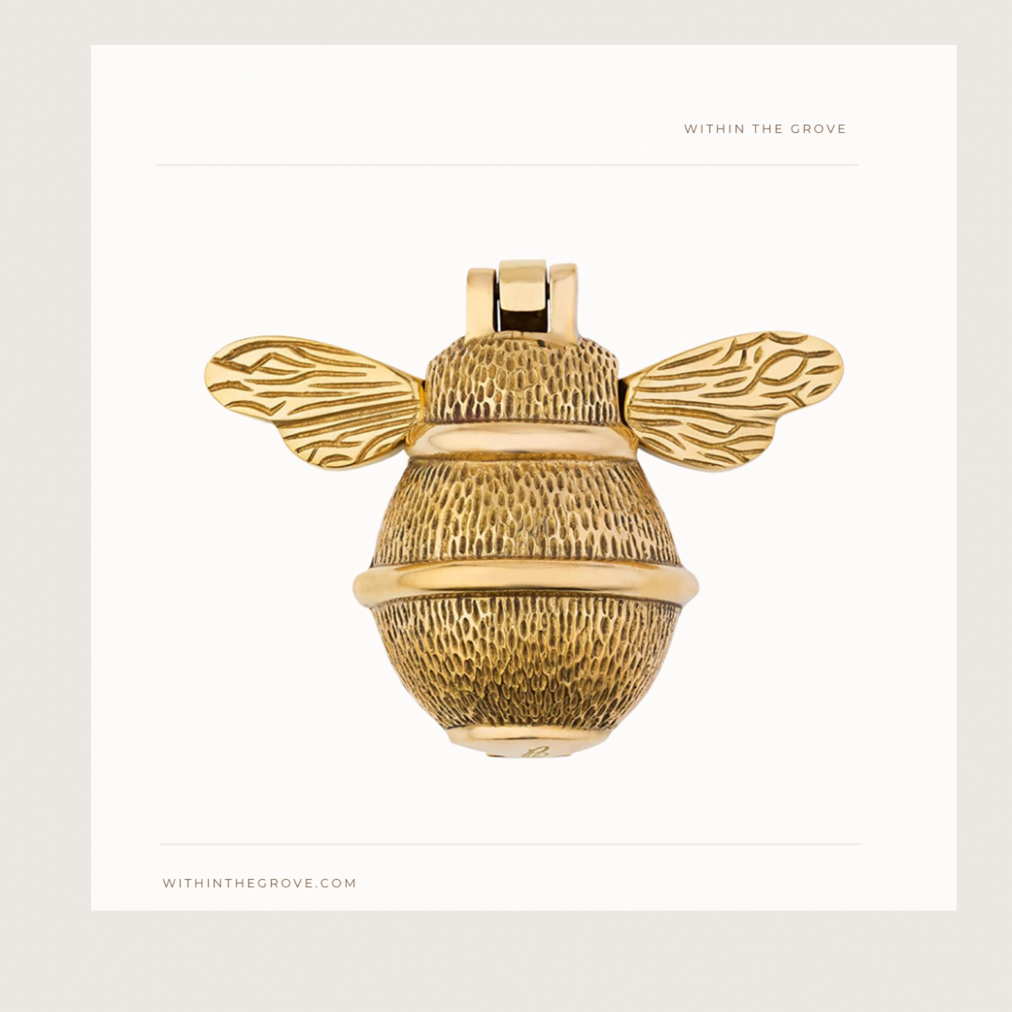 The cutest brass bee door knocker  

#LTKhome #LTKGiftGuide #LTKSeasonal