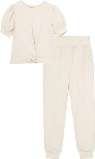 Kids' Twist Front Top & Joggers Set | Nordstrom