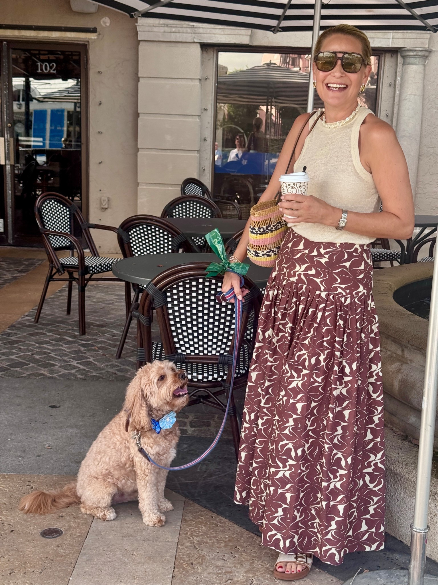 Tank top + maxi skirt on repeat for summer 🐶 

#LTKStyleTip #LTKSummerEdit #LTKOver40