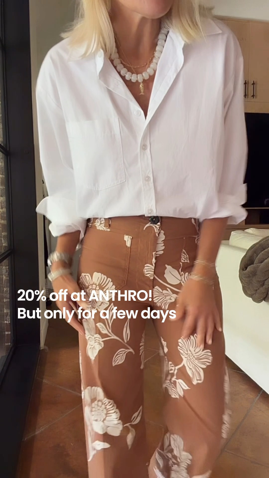 We have 20% off @Anthropologie !!!
••• Use code CINDY20 •••
For 20% off sitewide, with a few exclusions.
On orders $100+

But only last for a few days ￼￼