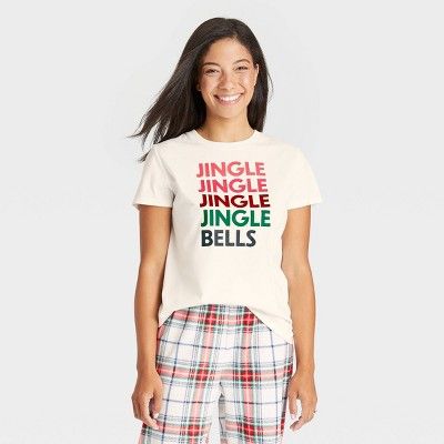 Women's Holiday Jingle Bells Matching Family Pajama T-Shirt - Wondershop™ White | Target