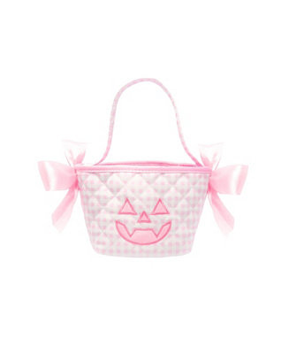 Bits & Bows Petite Halloween Girls' Bow Pumpkin Tote in Pink - Macy's | Macy's