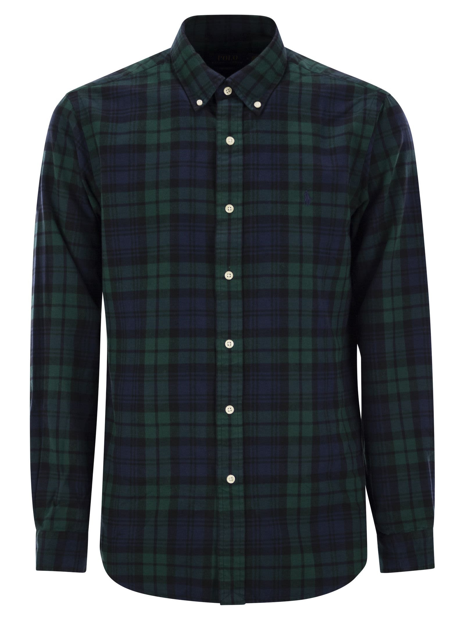 Polo Ralph Lauren Custom-fit Brushed Oxford Shirt | Italist.com US