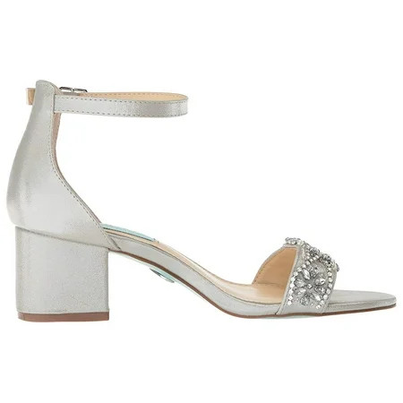 Blue by Betsey Johnson Mel Silver Satin 1 | Walmart (US)