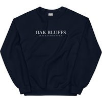 Embroidered Oak Bluffs Sweatshirt | Massachusetts Crewneck Beautiful Embroidery | Etsy (US)
