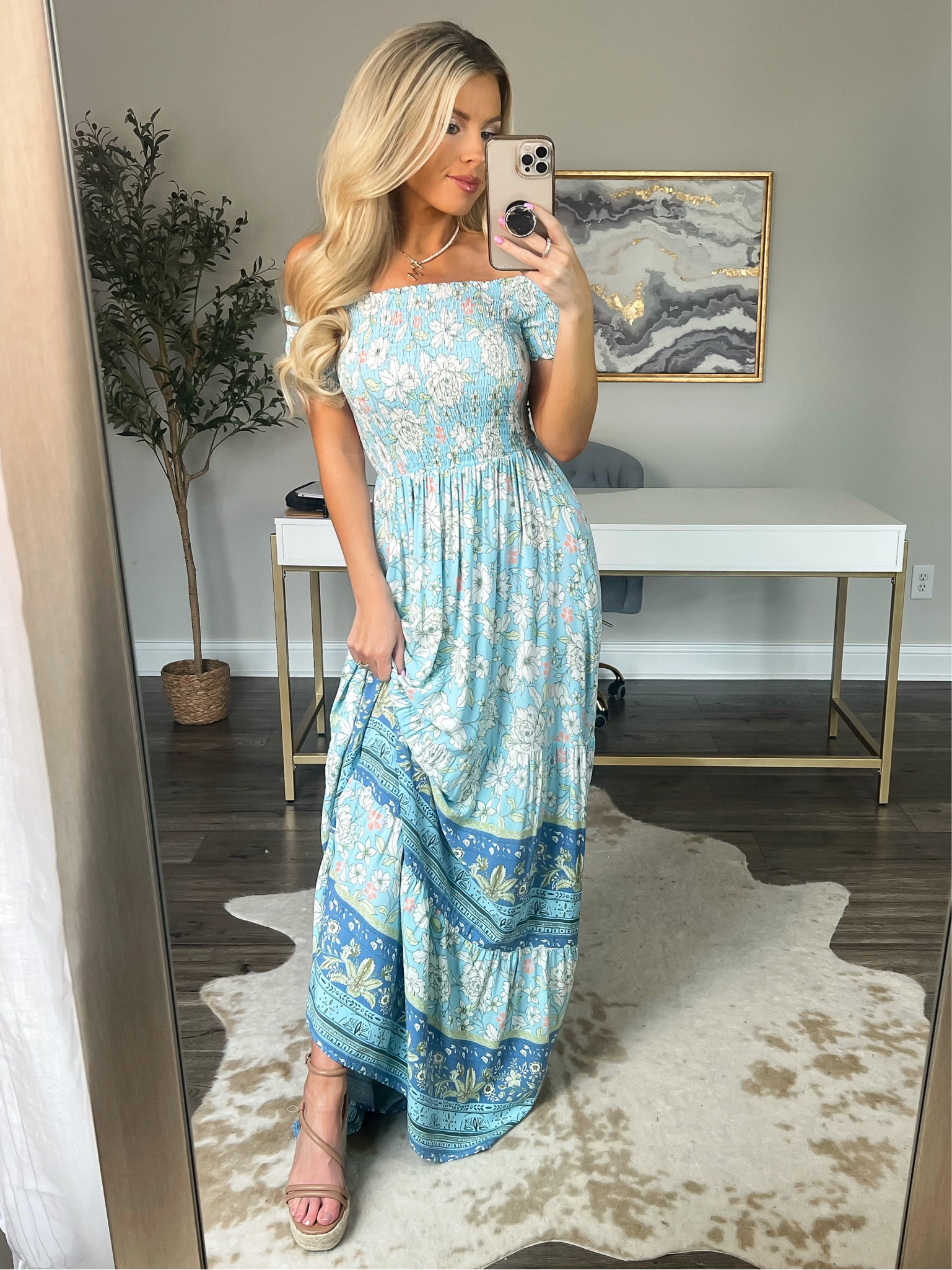 Maxi dress. Spring dress. Spring style. Easter dress. Blue dress. Easter outfit  

#LTKSeasonal #LTKstyletip #LTKunder100