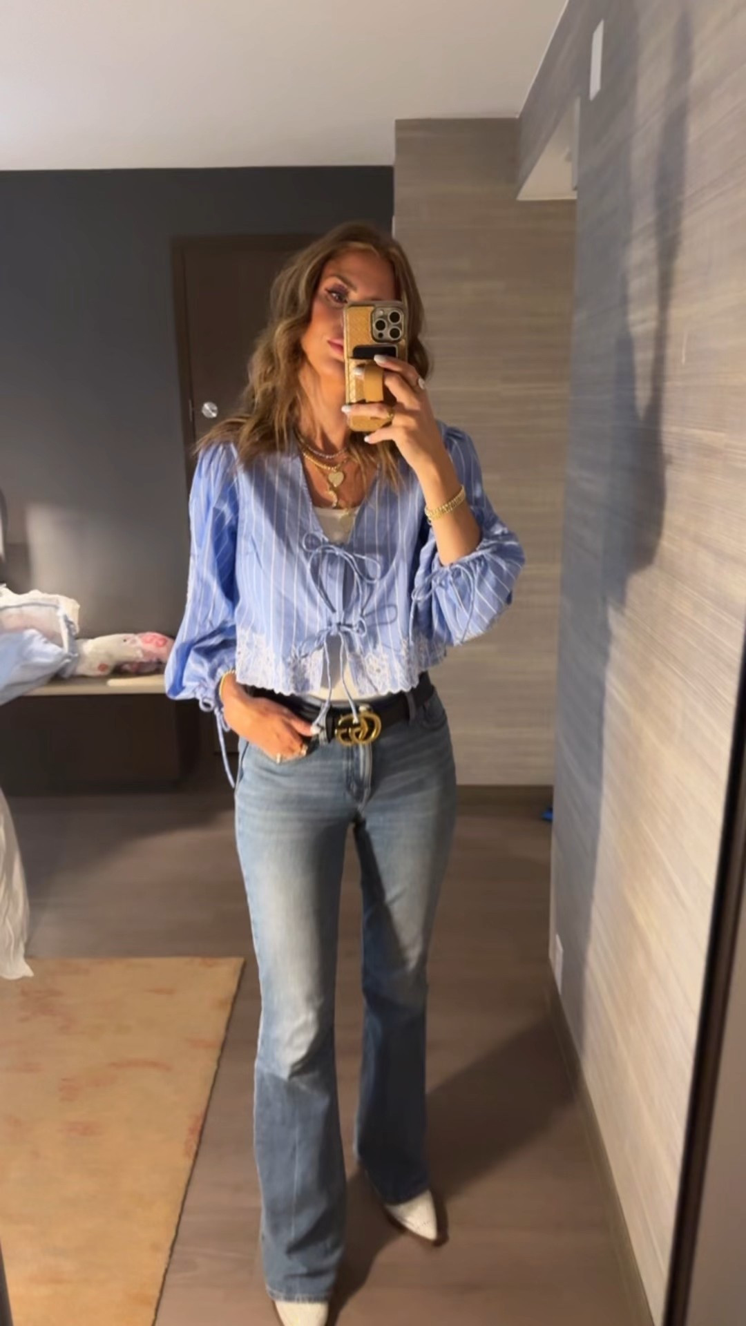 Business casual today! 
Found this top from target that you can totally dress up or down! 

Jewelry- use code ASHLEYGA for 15% off 