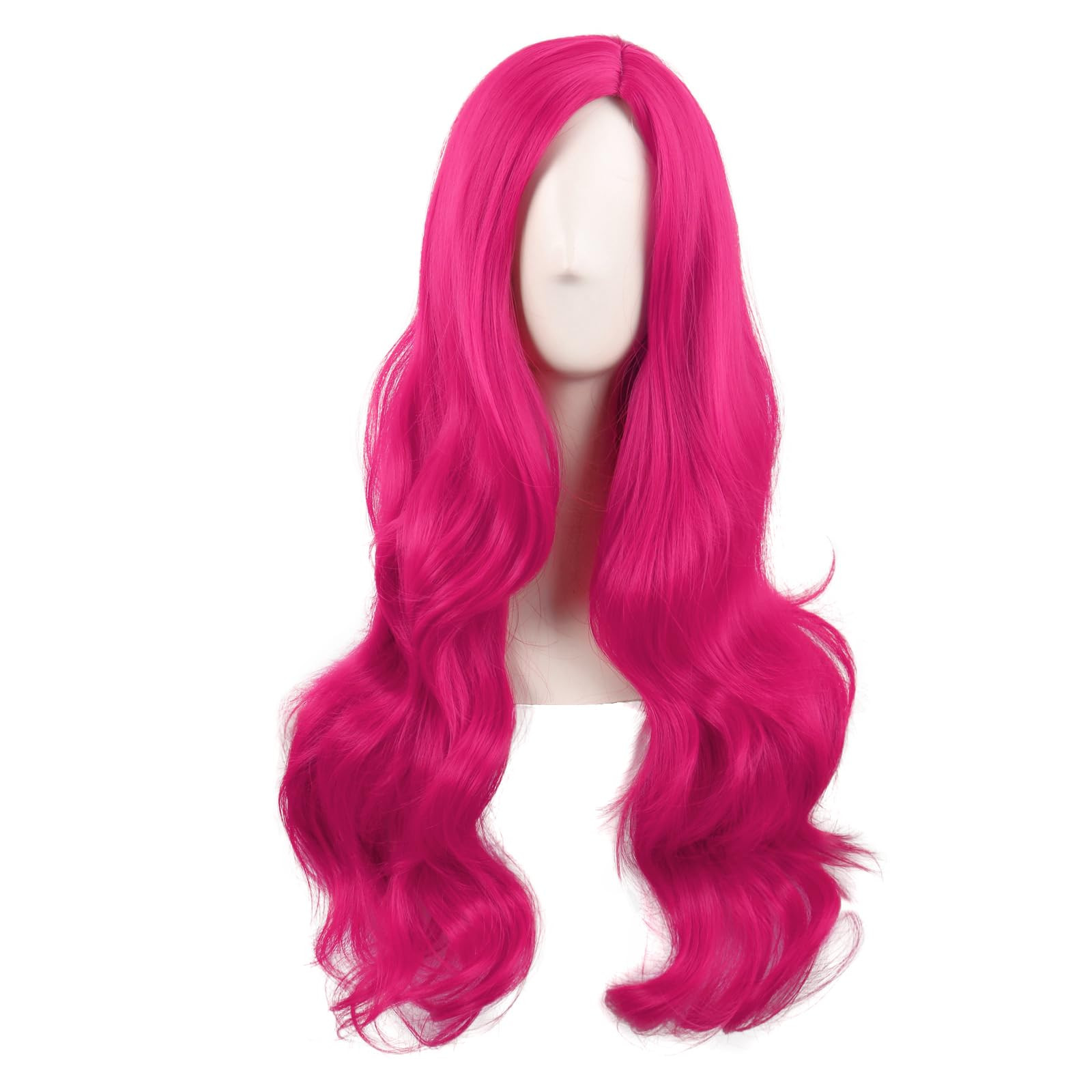 MapofBeauty 28 Inch/70 cm Cosplay Long Wavy Curly Synthetic fiber Side Bangs Anime Fashion Party ... | Amazon (US)