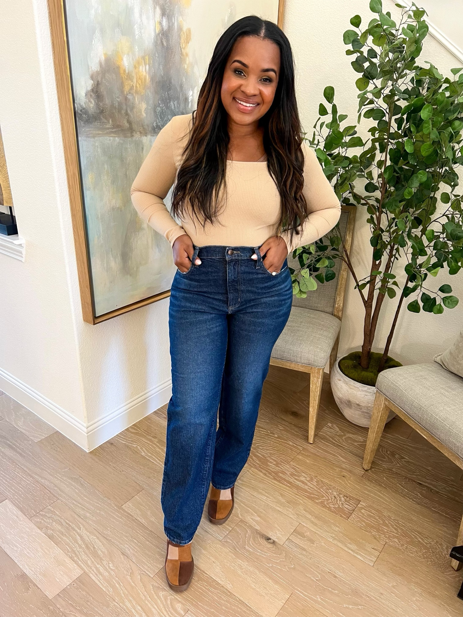 $29 straight jeans! Wearing a 10

#LTKfindsunder50 #LTKsalealert #LTKstyletip