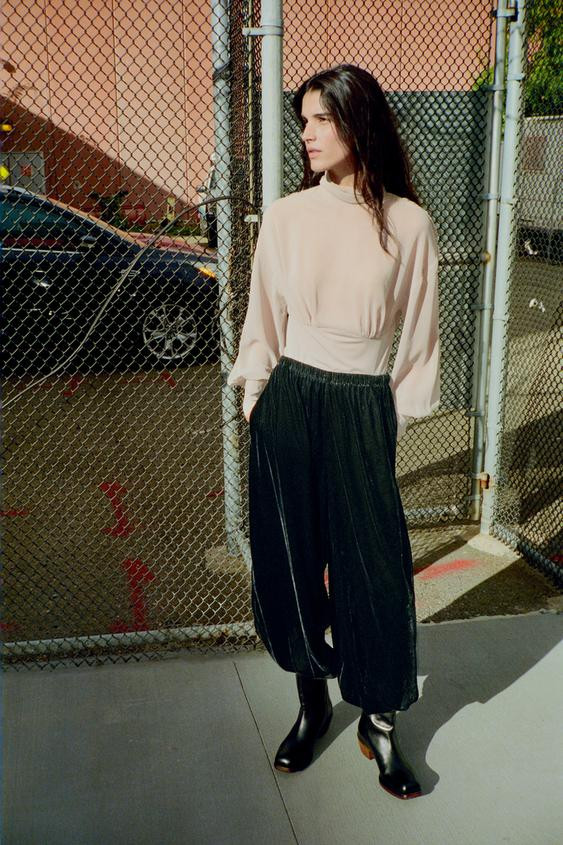 GEORGETTE BACK BODYSUIT | Zara US