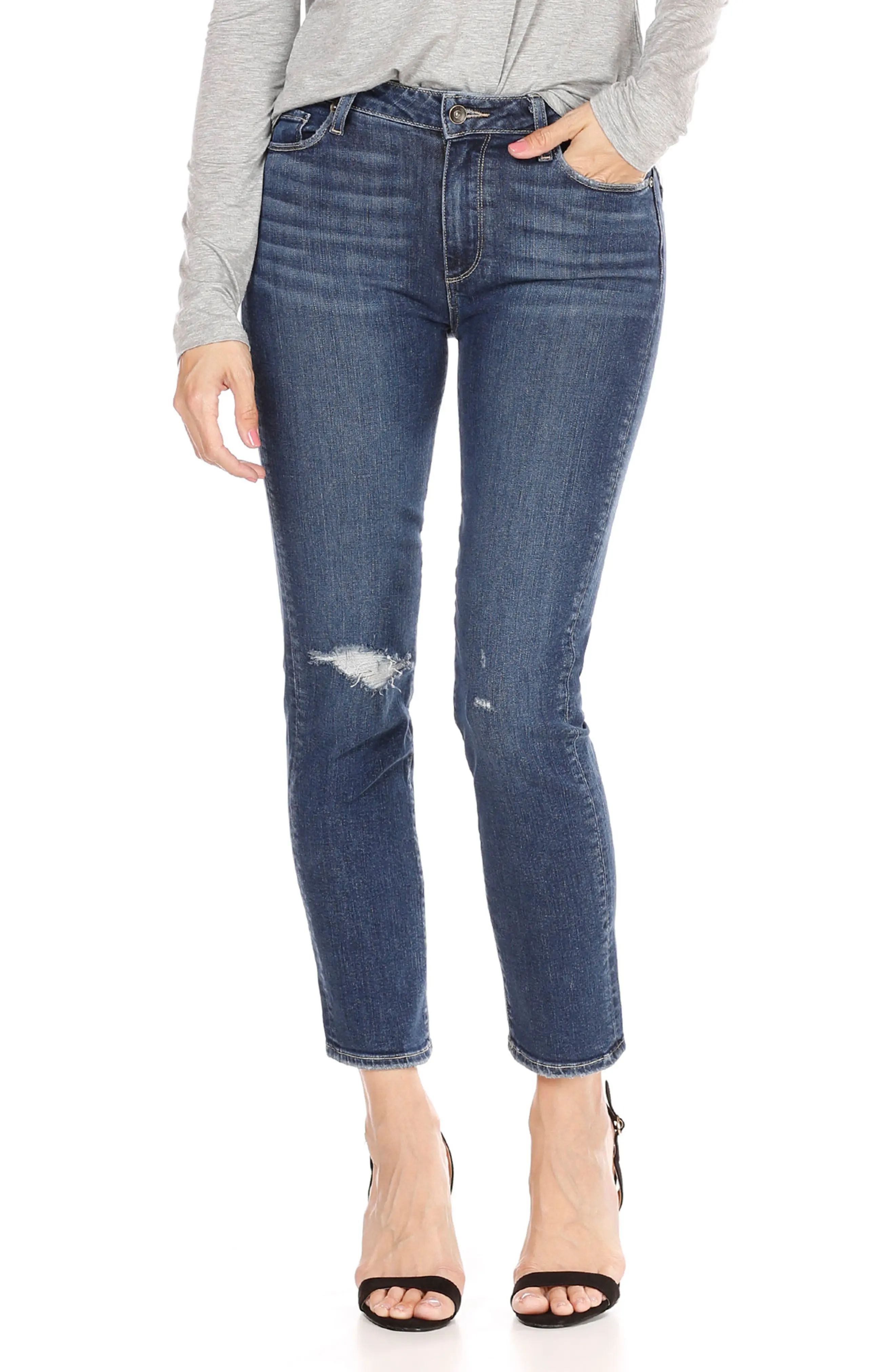 Jacqueline High Waist Crop Straight Leg Jeans | Nordstrom