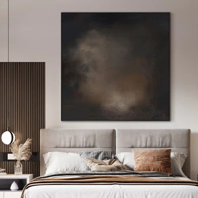 Dark Brown Moody Abstract Minimalist Illustrations Extra Large Framed Wall Art - Digital Print (Frame Assembly Required) | Wayfair North America
