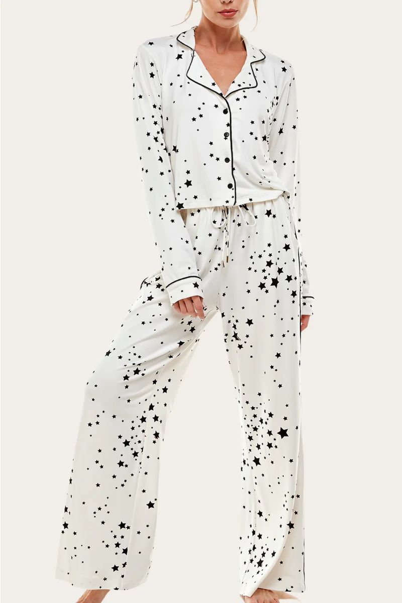 RILEY PJ SET | WHITE STARS | MASONgrey