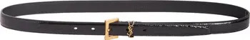 Saint Laurent YSL Logo Slim Patent Leather Belt | Nordstrom | Nordstrom