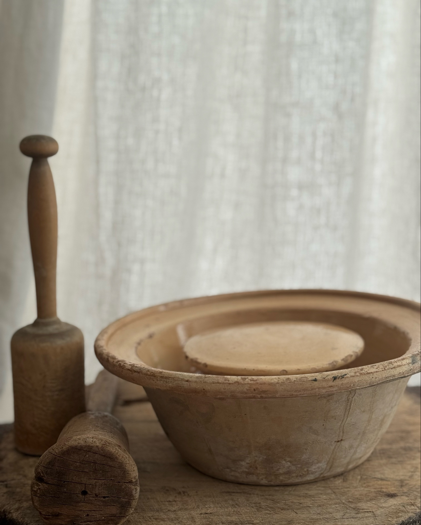 Once used to shape cheese in rural France, this 19th-century formagerie bowl now tells its story through timeworn clay and quiet texture.
Pieces like this remind me that beauty often begins with utility — simple, handmade forms that endure.
Sourced with soul, now a sculptural accent in the modern kitchen.
#collectedhome #ournido #frenchantiques #ltkhome


#LTKStyleTip #LTKHome