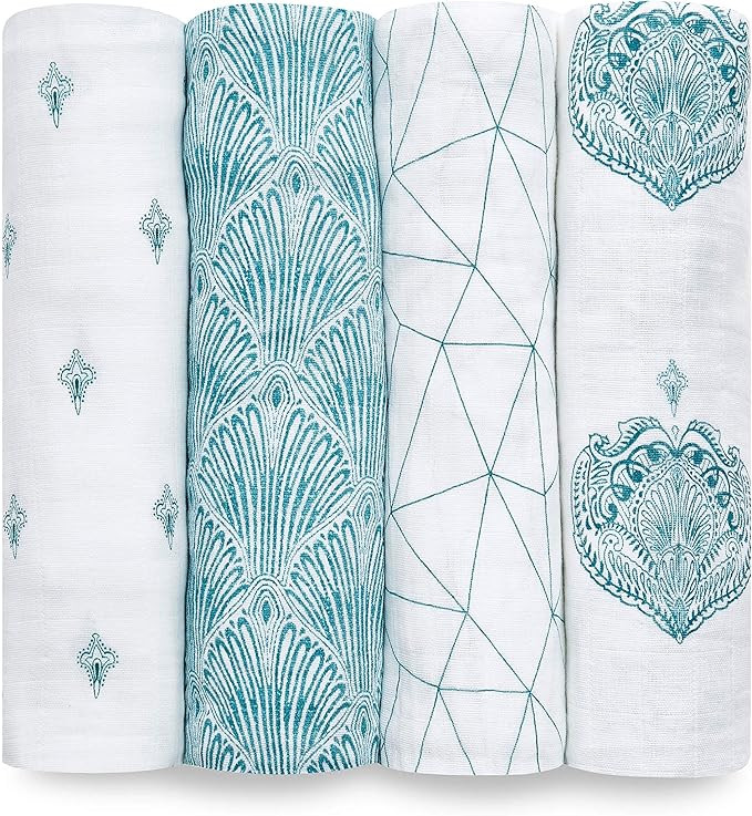 aden + anais Swaddle Blanket, Boutique Muslin Blankets for Girls & Boys, Baby Receiving Swaddles,... | Amazon (US)