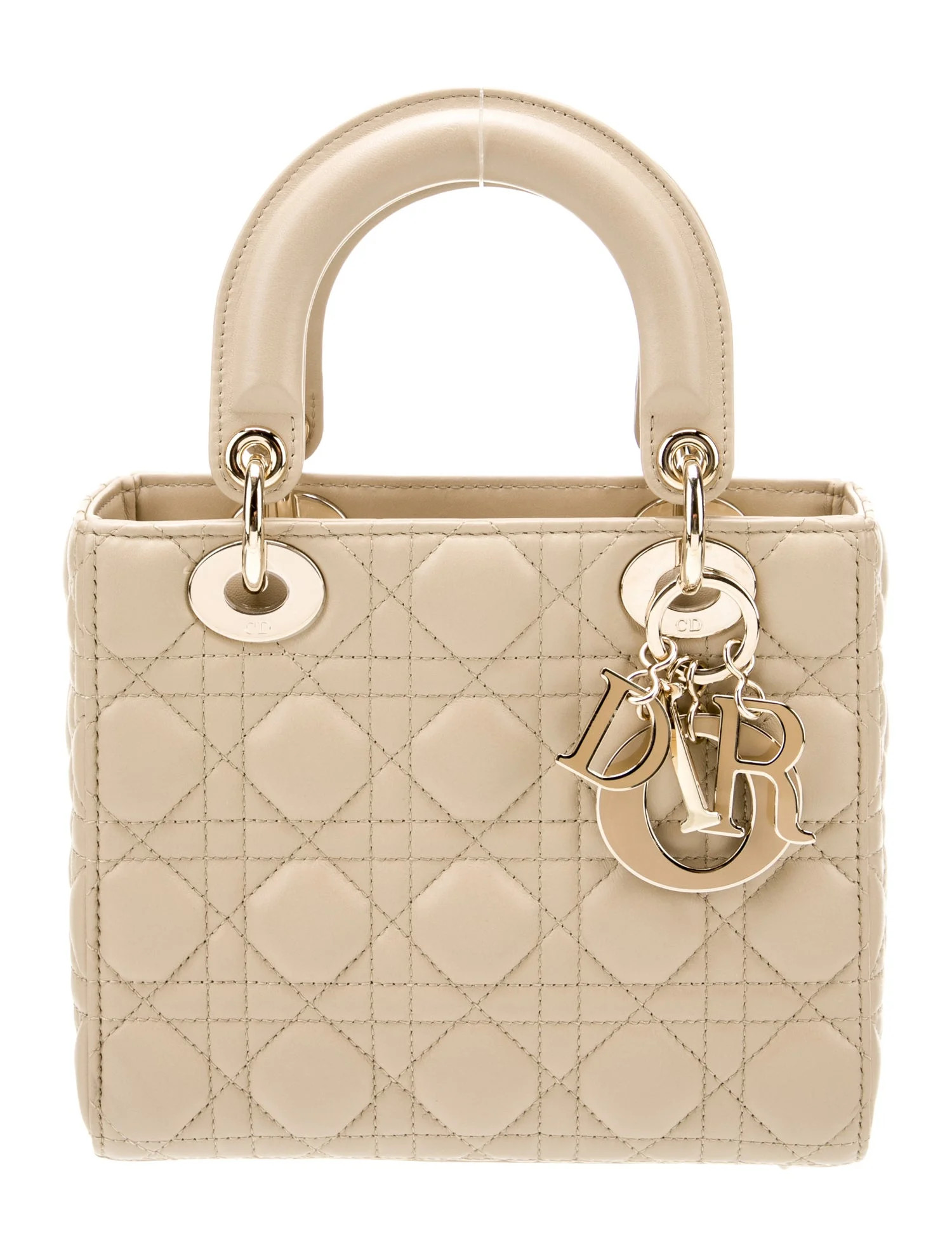 Leather Small Cannage Lady Dior | The RealReal