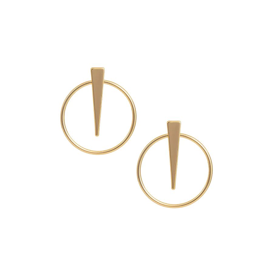 Shot In The Dark Hoop Earrings | Gold | Uncommon James