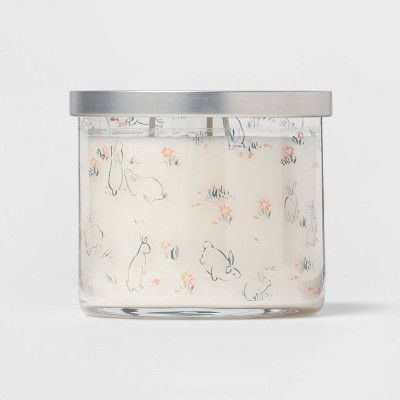 14oz Easter Jar with Metal Cover Orange Blossom & Oak Candle Off-White - Threshold™ | Target