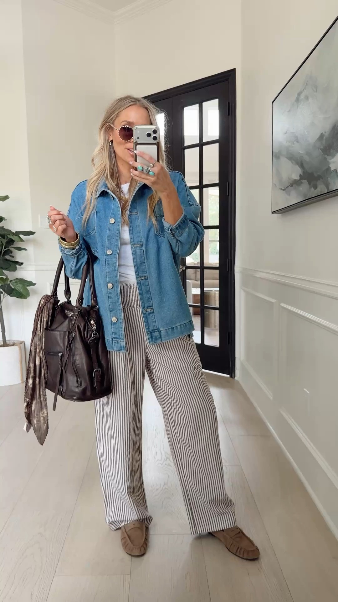 Amazon must have outfit 👀 these pieces are so trendy & versatile.

I’m wearing my tts (small) in the pants and then went up one size (medium) in the denim top.

5’5” // 120 ish lbs