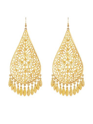 1980s filigree tassel earrings
