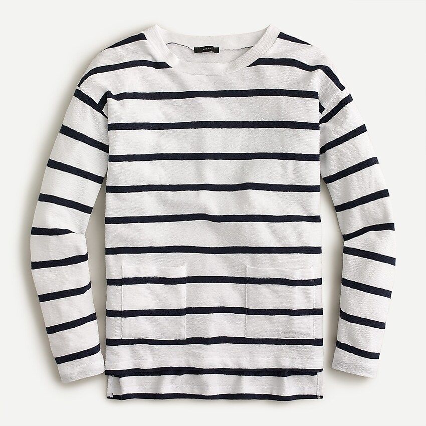 Pocket tunic T-shirt in stripe | J.Crew US