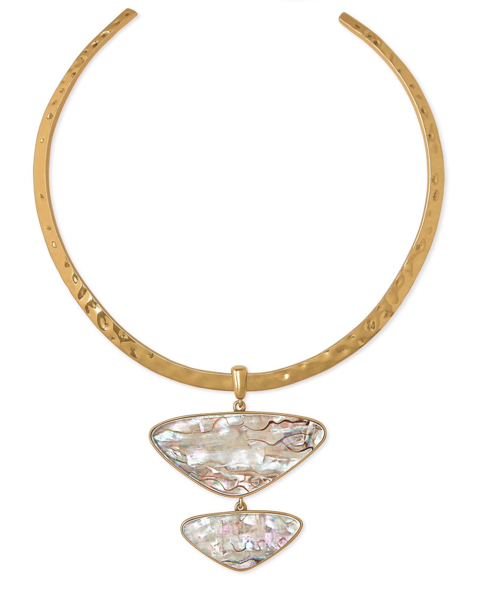 Margot Vintage Gold Statement Necklace in White Abalone | Kendra Scott