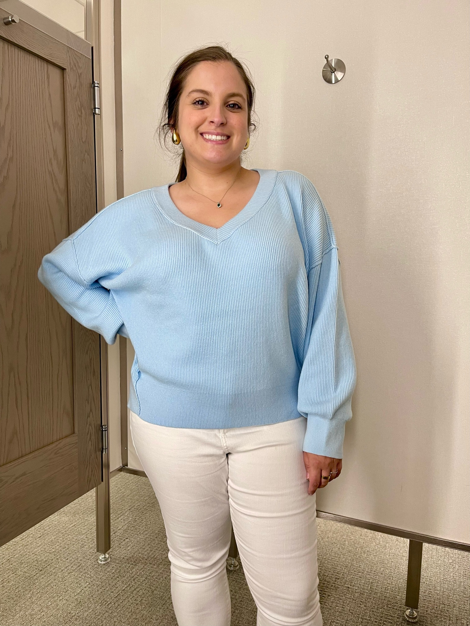 NSALE Try-On // Nordstrom Anniversary Sale // We’re in the final week of the NSALE 2024 - it officially ends NEXT SUNDAY AUGUST 4

NSALE is the best place to buy investment pieces you’ll wear and love in the upcoming months! I stock up on basics that I know I’ll wear for years. The NSALE is officially live for ALL shoppers and Nordstrom is restocking items every day!

Light blue oversized sweater
* M - oversized
* $32.99 from $49.50
* Deep V-neck
* Size down for more fitted size

Nordstrom Anniversary Sale fall finds // Nordstrom finds // Nordstrom fashion // NSale // fall transition // transitional outfit // transitional piece // fall finds // fall style // autumn finds // designer inspired // look for less // sweaters // fall fashion  

#LTKSaleAlert #LTKxNSale #LTKFindsUnder50