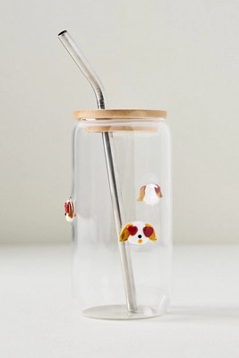 The Icon Juice Glass Tumbler with Lid | Anthropologie (US)
