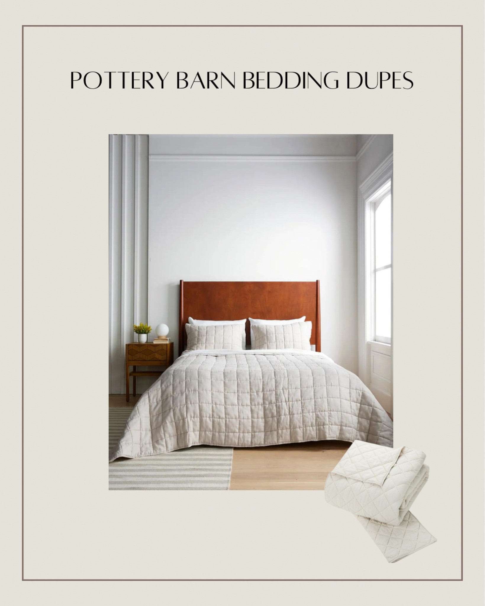 Pottery Barn quilt dupe 🙌🏼

Pottery barn bedding, quilt, bedroom 

#LTKhome #LTKfindsunder100