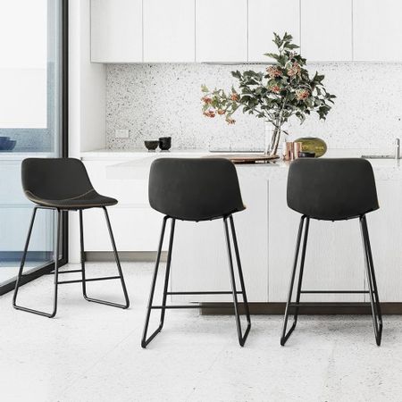 These countertop stools are so good! They are stylish, comfy and sturdy! You get 3chairs for $198 on Amazon!

#LTKhome #LTKfamily