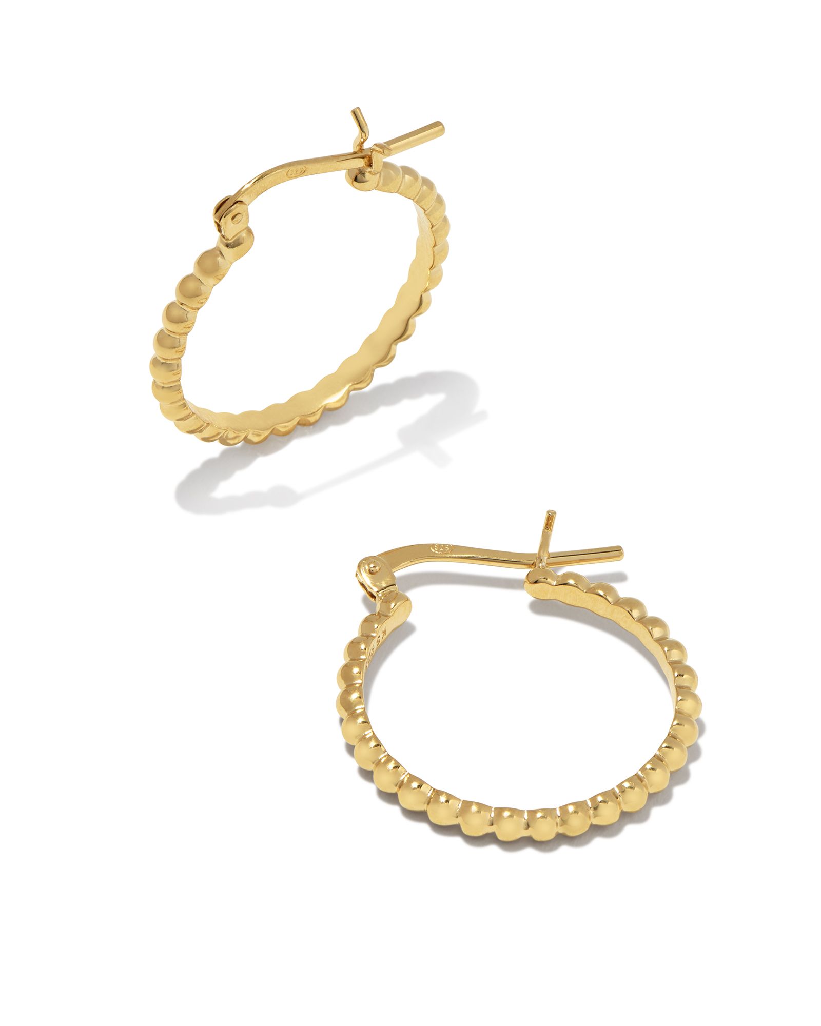 Beaded 20mm Hoop Earrings in 18k Gold Vermeil | Kendra Scott | Kendra Scott