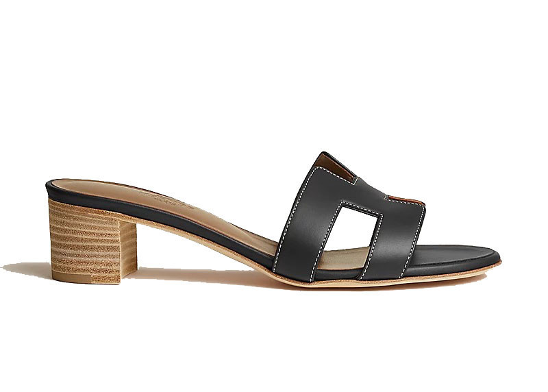 Women's Hermes Oasis Calfskin Sneakers in Noir | StockX