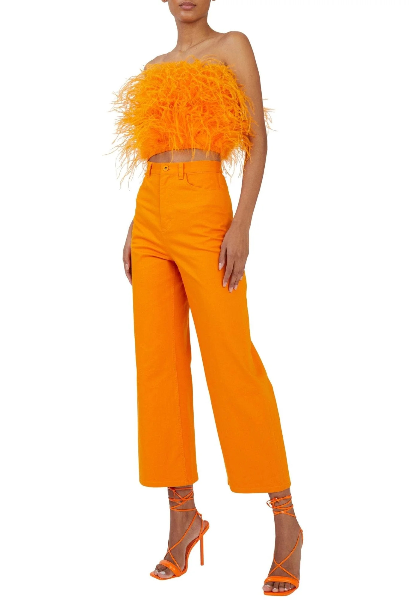 Cotton Twill Wide Leg Jean | LAPOINTE