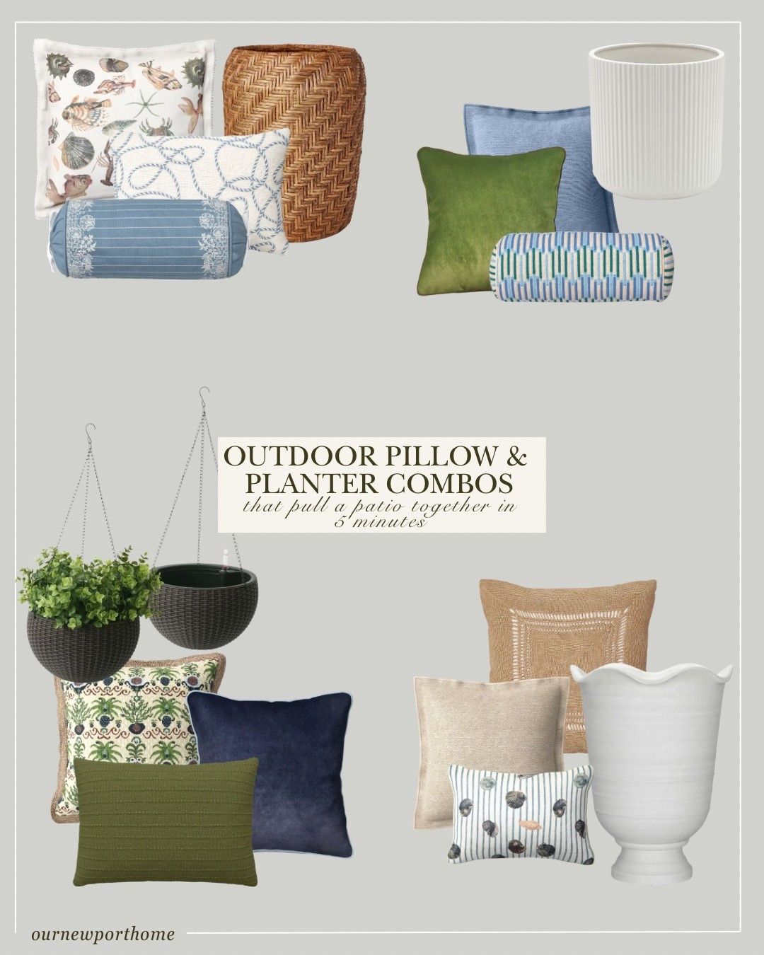 Sometimes it’s the small details that make the biggest difference 🤍 Rounded up outdoor pillow and planter combos from Target, Wayfair, and Amazon that instantly add warmth, texture, and that layered designer look to a patio in just a few minutes.@Target @Wayfair 




outdoor pillows, outdoor pillow combos, patio pillow ideas, outdoor planters, patio decor ideas, target outdoor decor, wayfair outdoor decor, amazon outdoor decor, affordable patio decor, outdoor styling ideas, backyard patio inspiration, neutral outdoor decor, high end patio look for less, outdoor living space ideas

#LTKHome