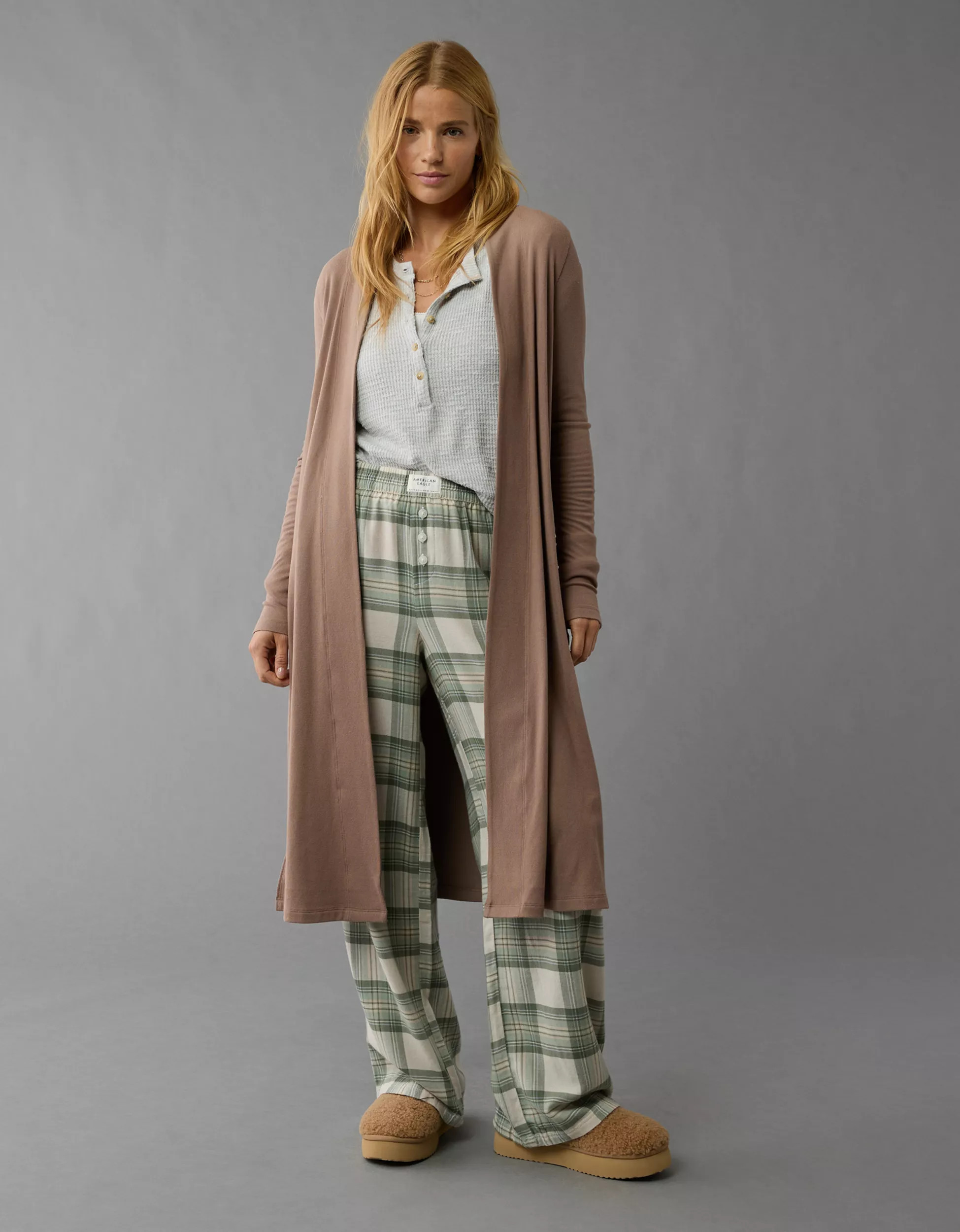 AE Open Front Duster Cardigan | American Eagle Outfitters (US & CA)