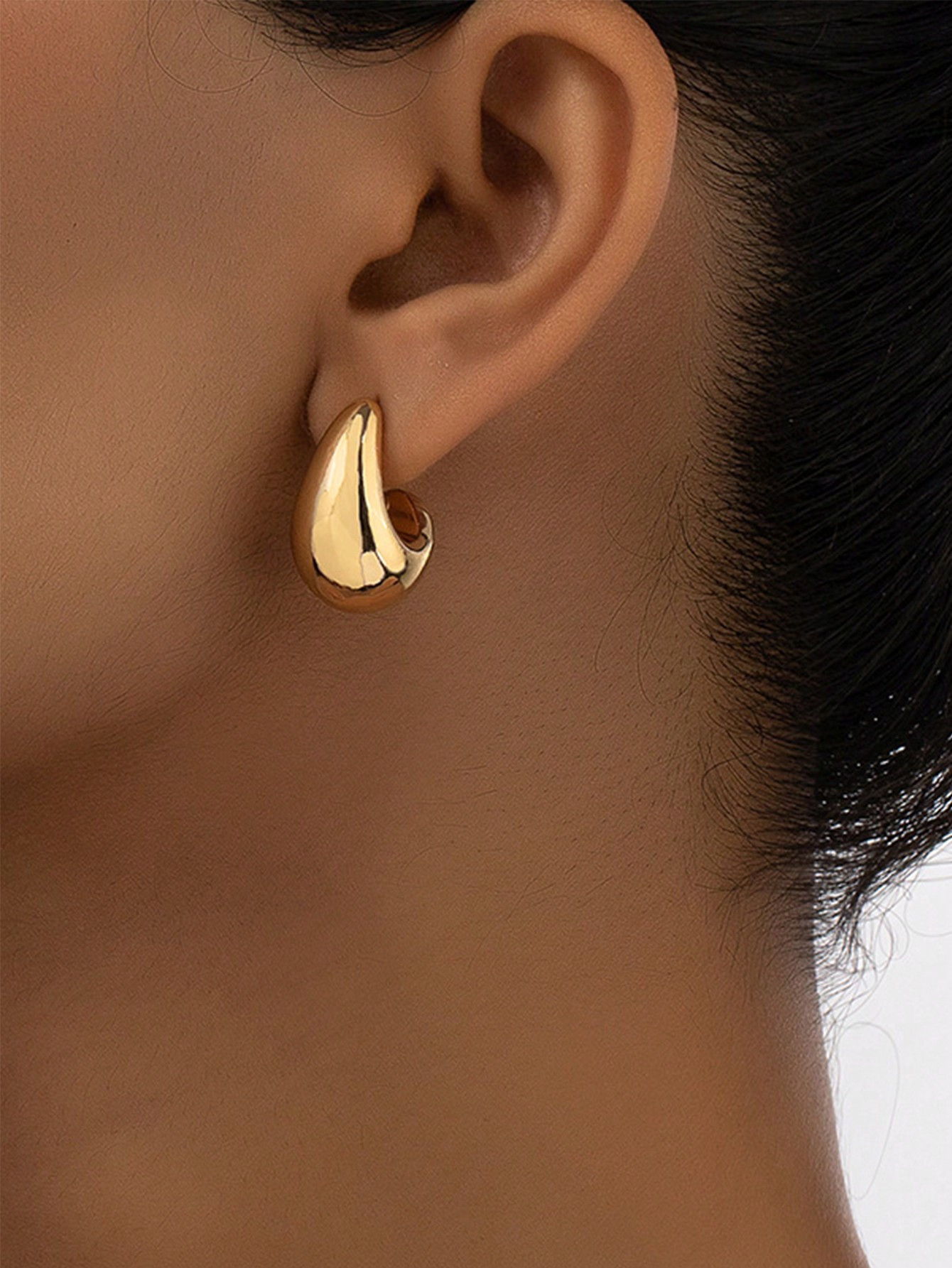 HOTNICE A Pair Of Minimalist Geometric Teardrop Shaped Earrings, Versatile New Earrings For Women... | SHEIN