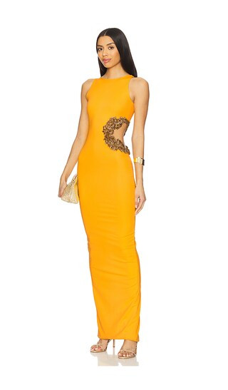 Camila Maxi Dress in Yellow | Revolve Clothing (Global)