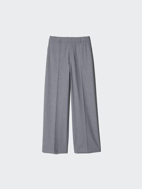 Smart Wide Trousers (Longer) | UNIQLO (UK)