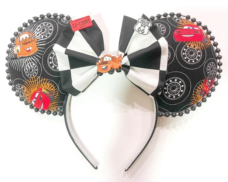 Pixar Cars Mouse Ears - Etsy | Etsy (US)
