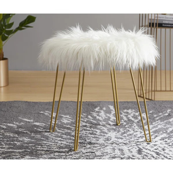 Kapono 17" Wide Round Standard Ottoman | Wayfair North America