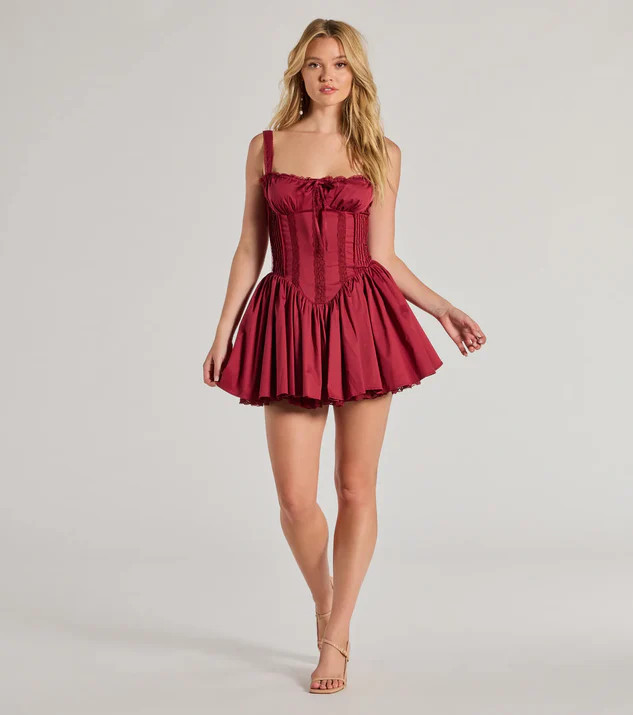 So Darling Woven Drop-Waist Skater Dress | Windsor Stores
