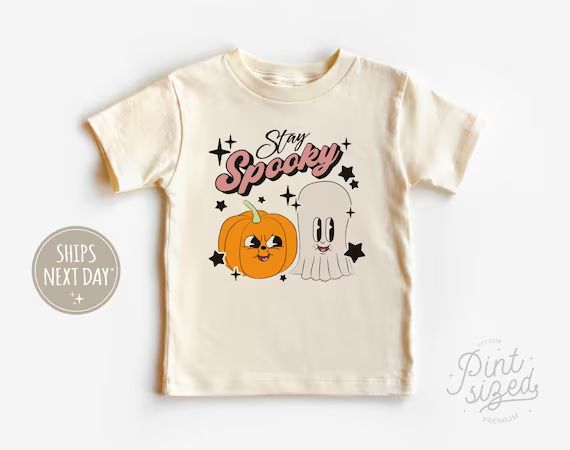 Stay Spooky Toddler Shirt  Halloween Kids Shirt  Retro - Etsy | Etsy (US)