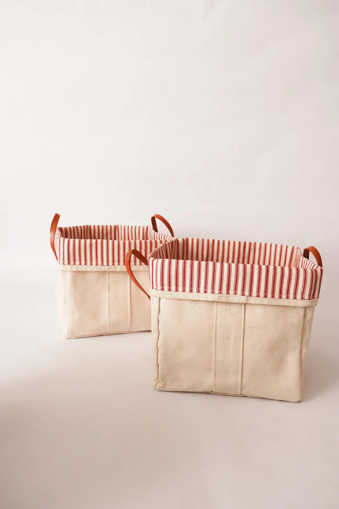 Cotton Canvas Storage Bin: Farmhouse Style Fabric Organizer | Etsy (US)