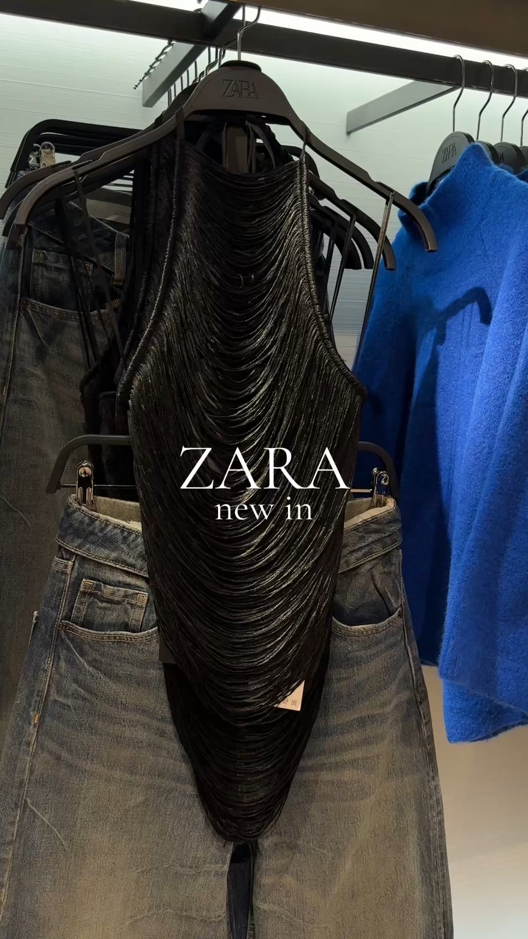 Zara fringe top