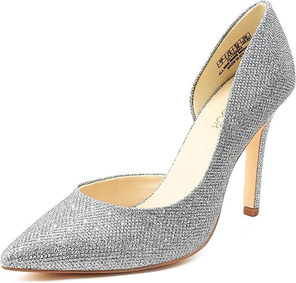 JENN ARDOR Stiletto High Heel Shoes for Women: Pointed, Closed Toe Classic Slip On Dress Pumps | Amazon (US)