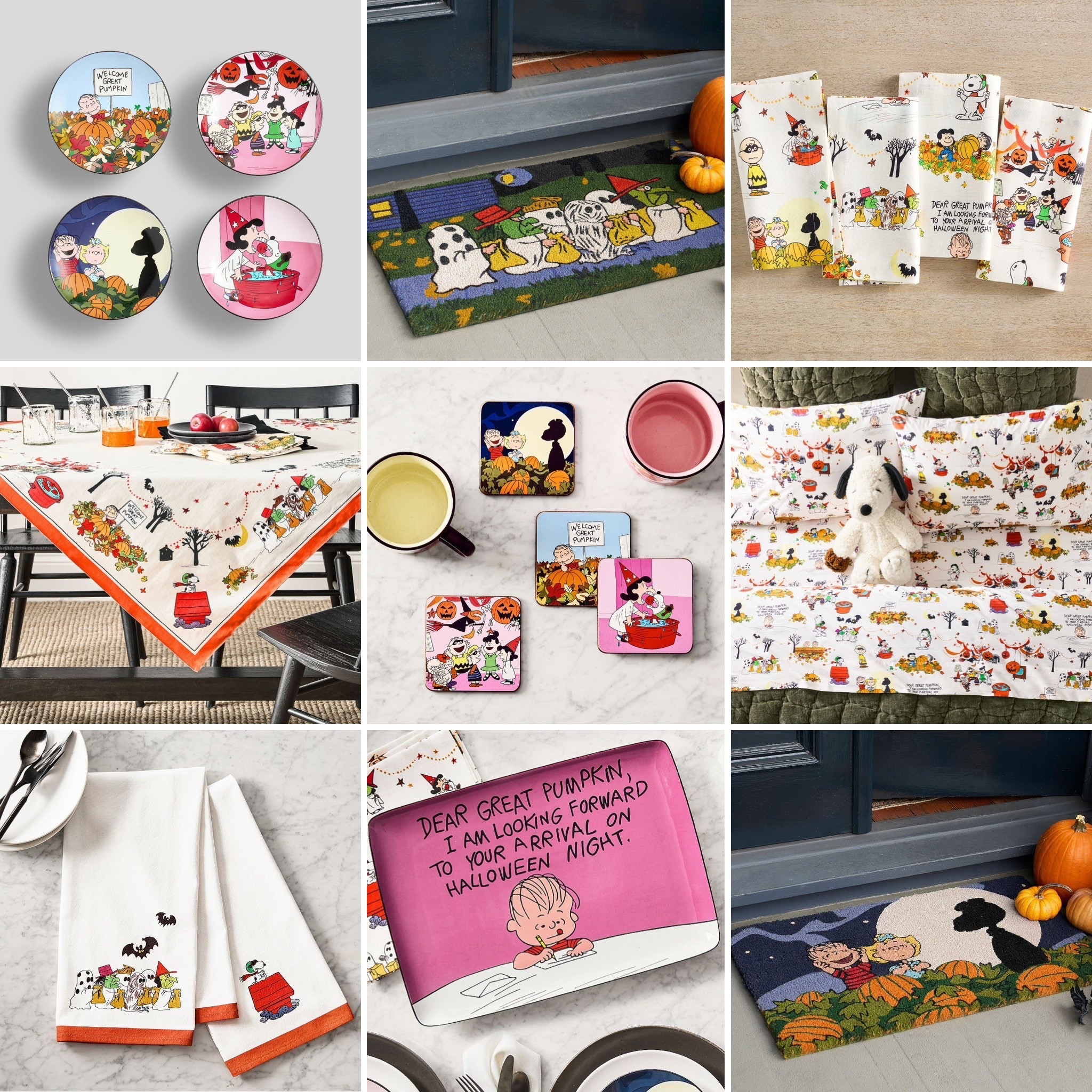 If you’re a fan of Charlie Brown, Snoopy, and the whole Peanuts gang like I am, then definitely check out this new Fall / Halloween / Thanksgiving collection at Pottery Barn 🎃🕸️🍁👻