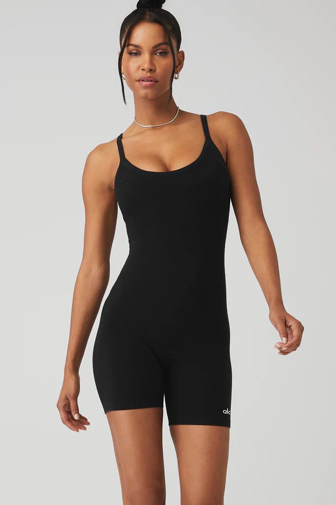 Seamless Ribbed Mellow Onesie | Alo Yoga